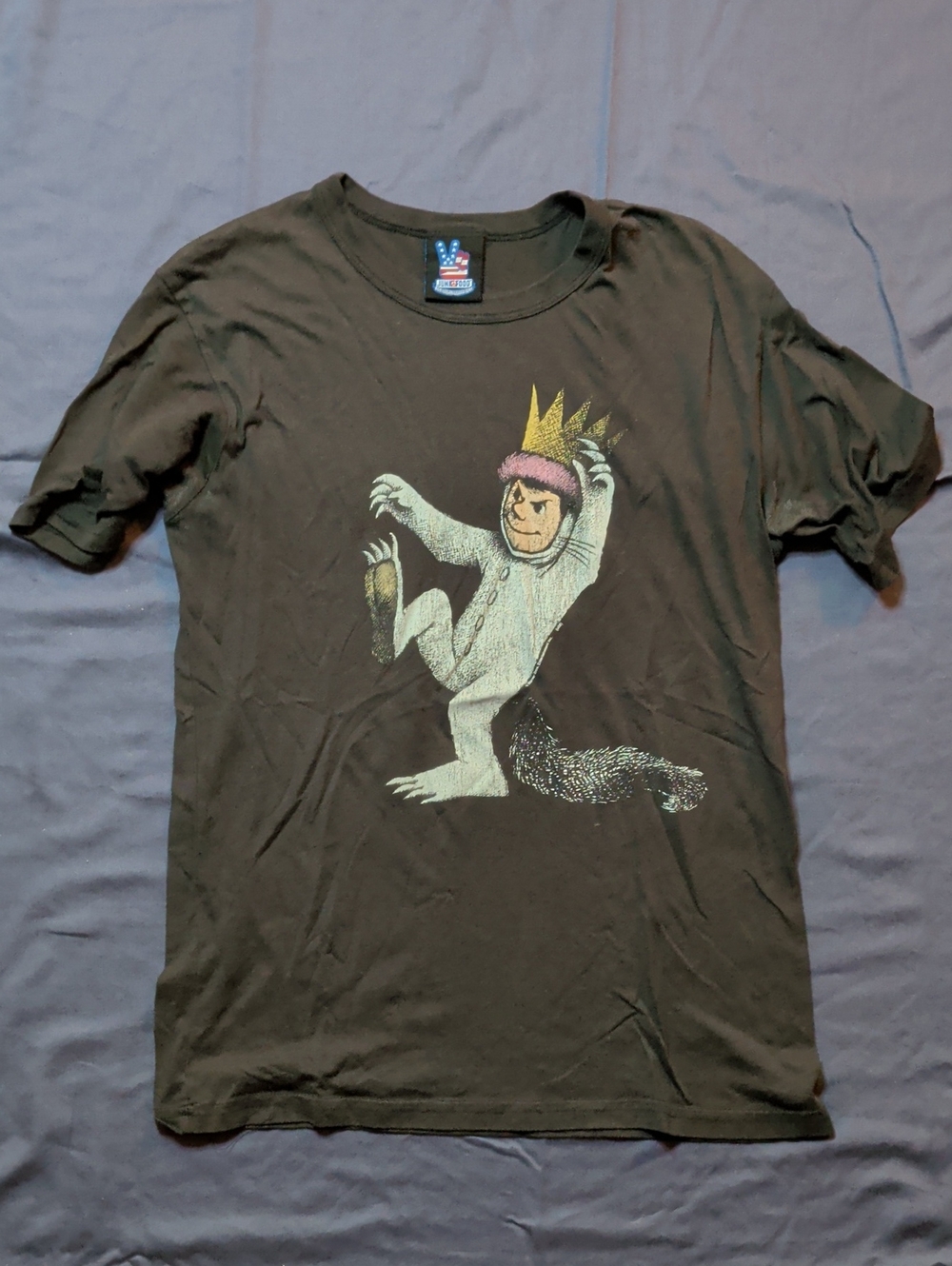 Where the Wild Things Are Crowned Monster Graphic Tee - Black
